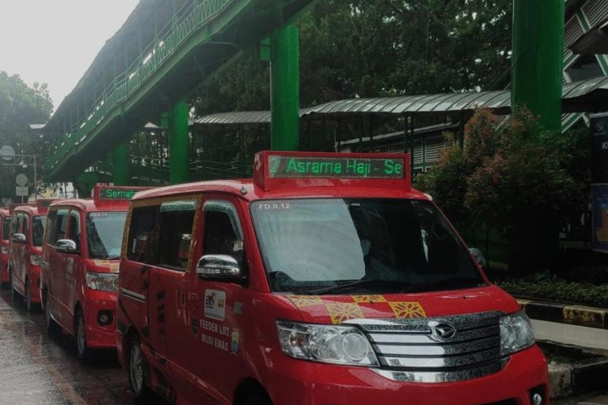 Lima rute angkutan feeder LRT Palembang gratis hingga akhir 2022