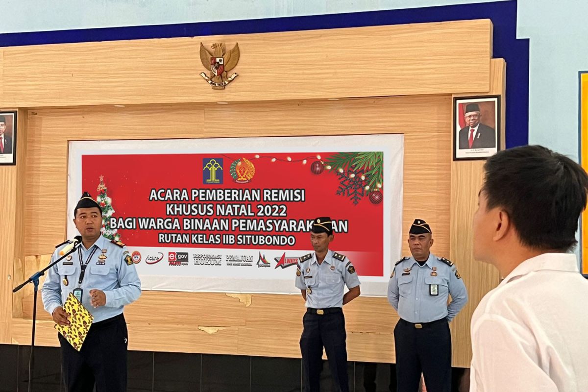 Natal, seorang warga binaan Rutan Situbondo dapat remisi