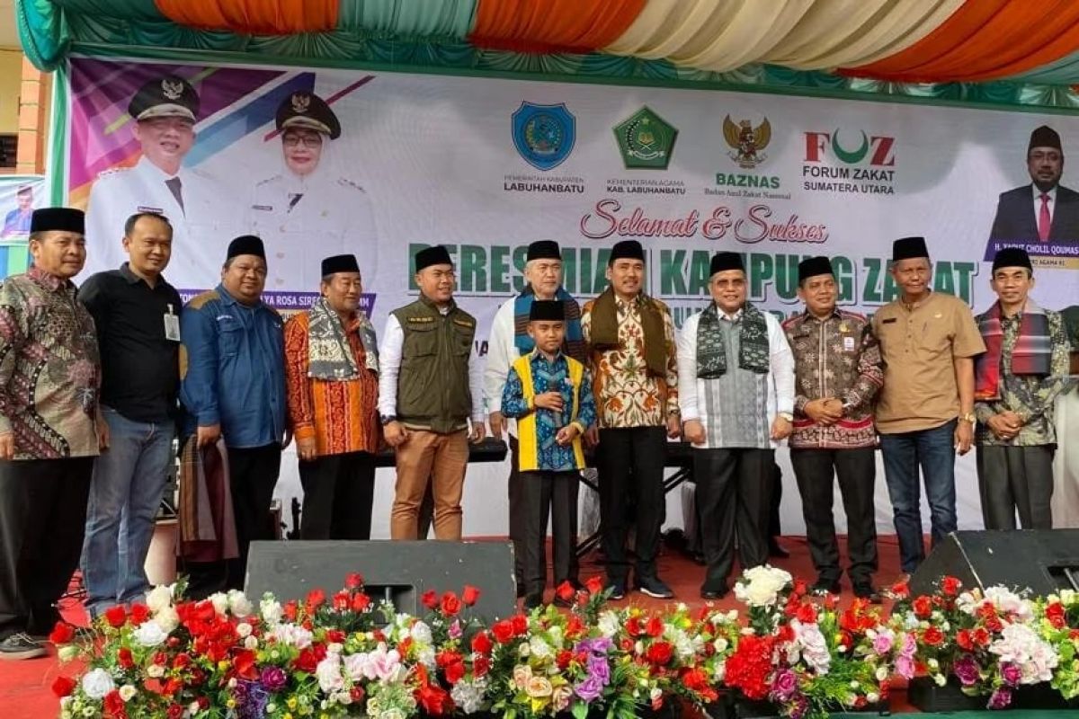 Kemenag RI resmikan kampung zakat di Labuhanbatu Sumut