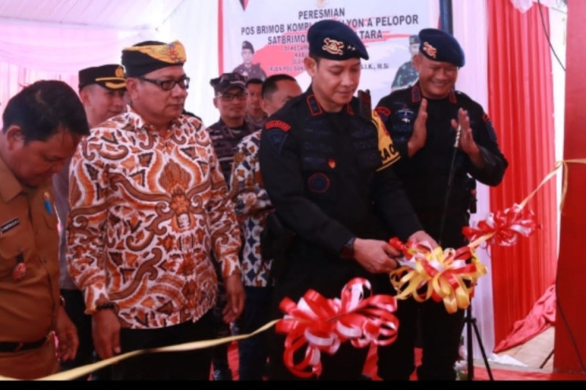 Pos Brimob Polda Kaltara didirikan di perbatasan Malaysia