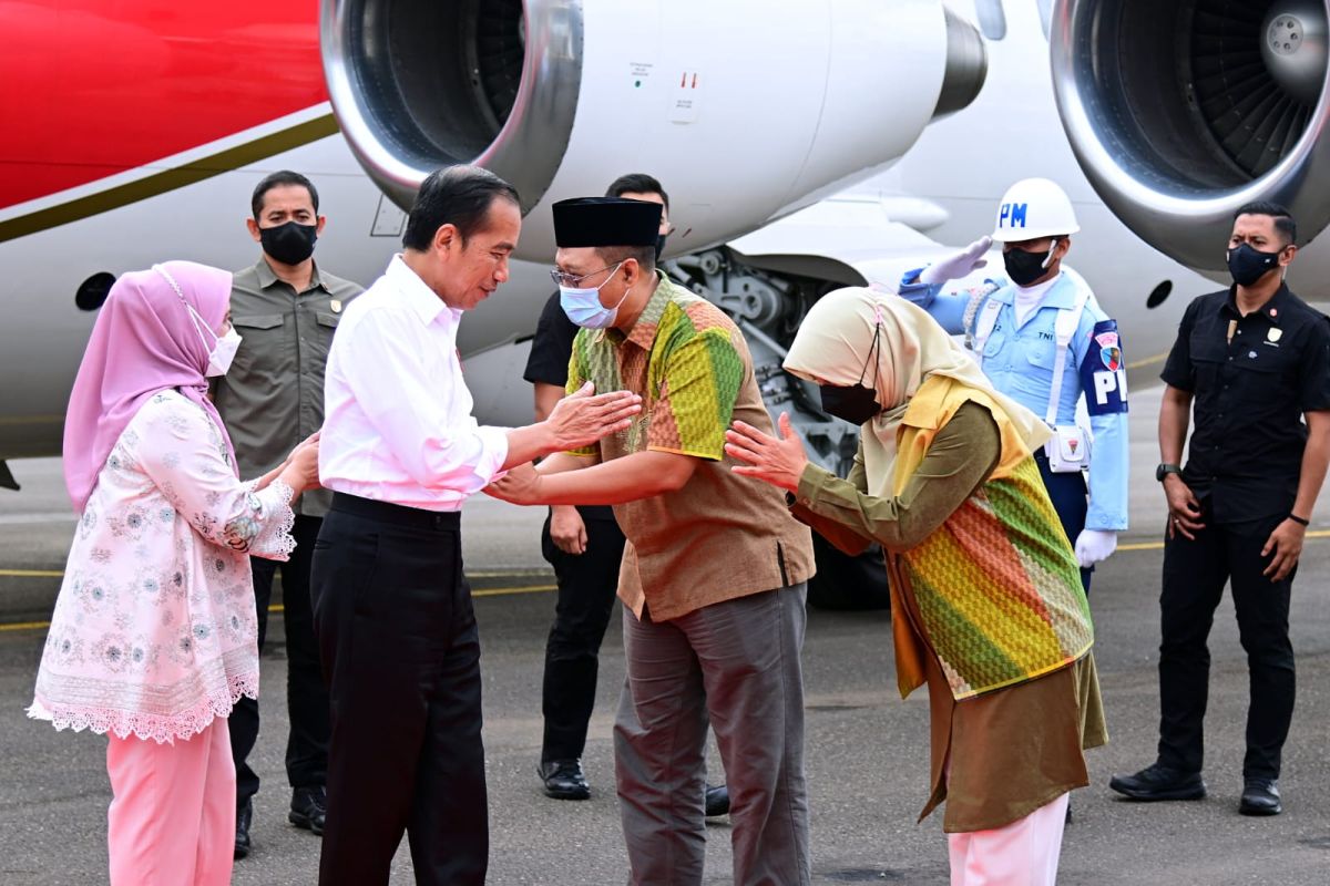 Presiden Jokowi tiba di NTB untuk kunjungan kerja