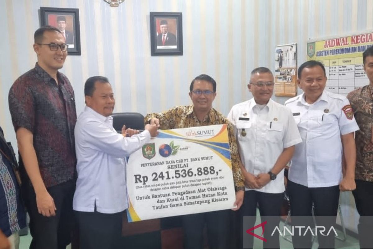 Bank Sumut serahkan dana CSR ke Pemkab Asahan