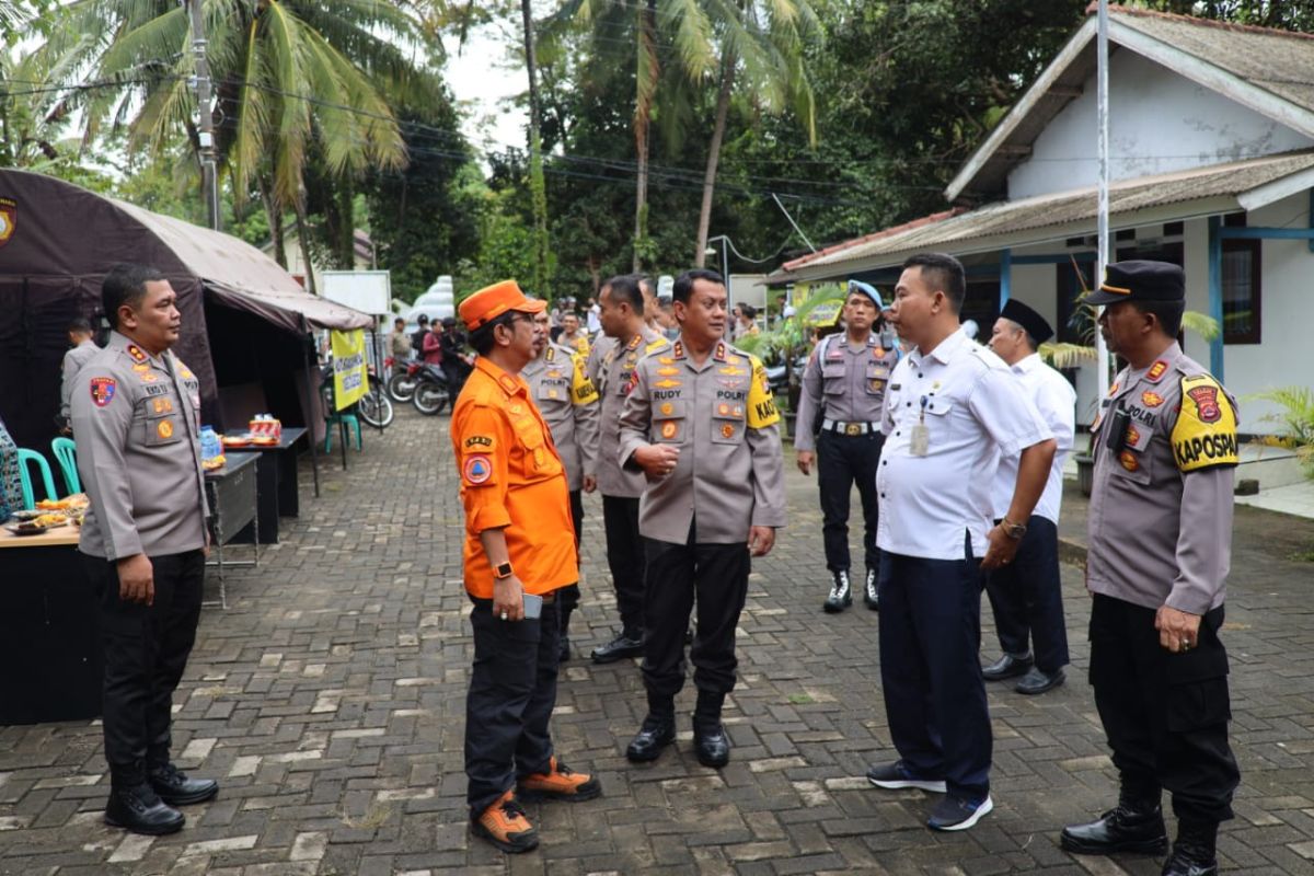 Kapolda Banten tinjau jalur evakuasi untuk antisipasi kontijensi bencana