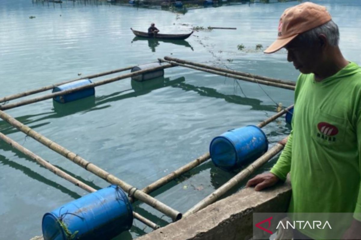 Pemkab Agam bersihkan puluhan petak KJA di Danau Maninjau