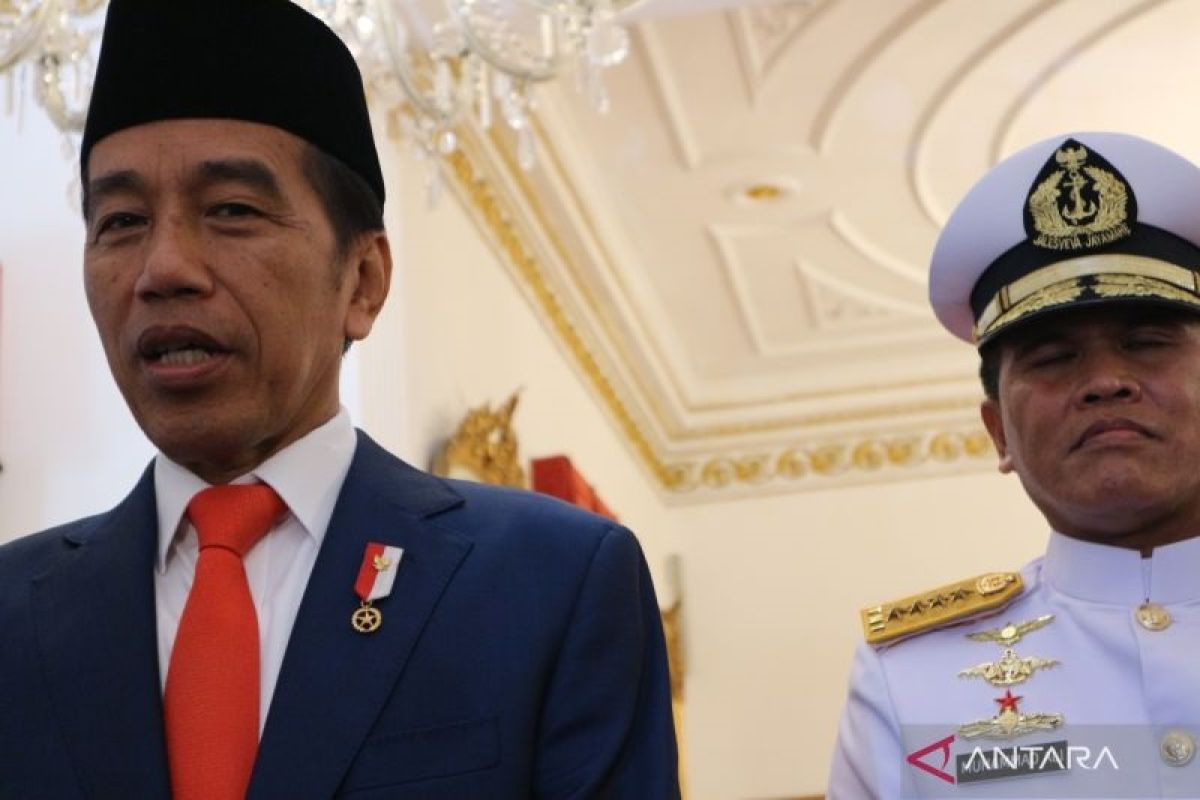 Presiden Jokowi minta Kasal Muhammad Ali untuk jaga kedaulatan laut Indonesia