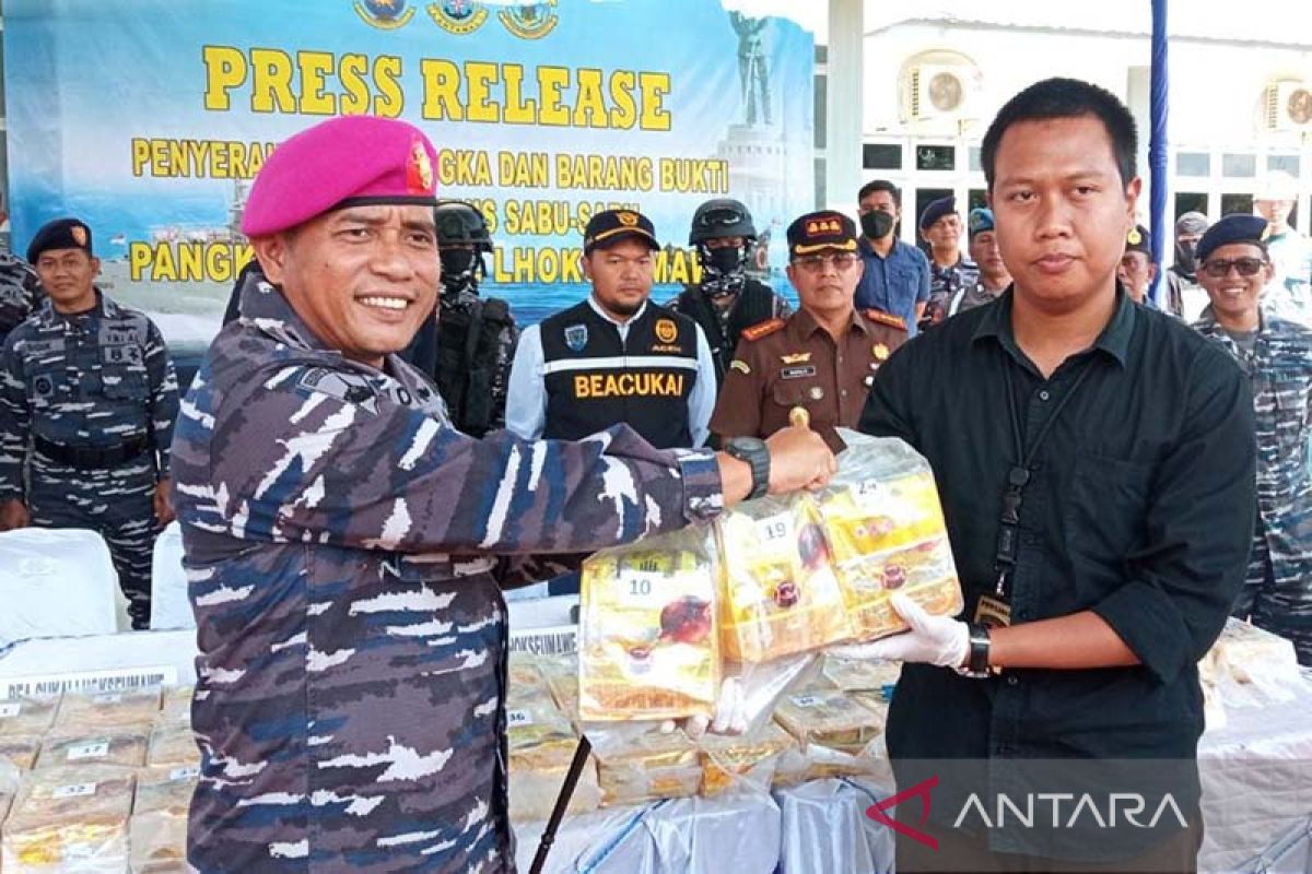 TNI AL gagalkan penyelundupan 45 kilogram sabu