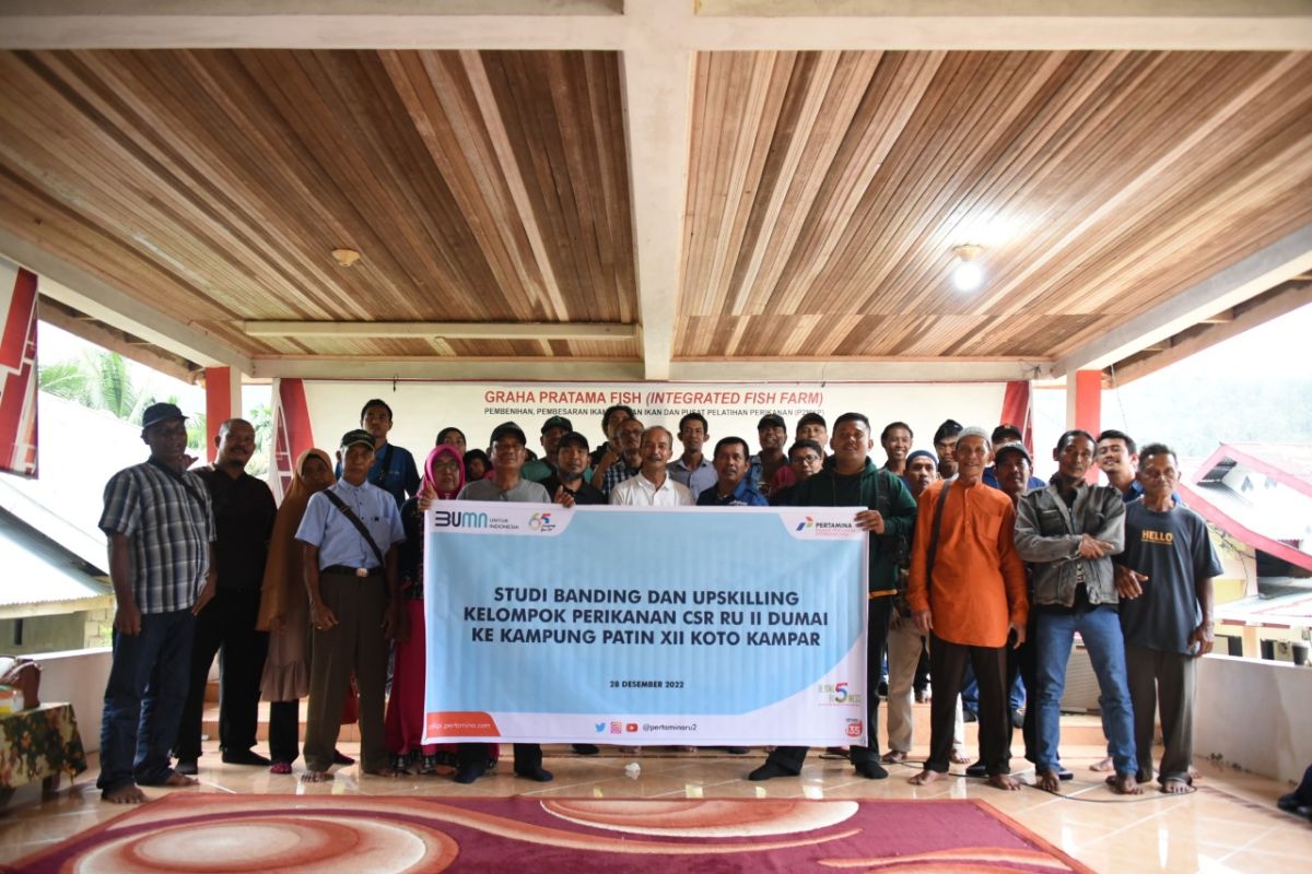 Pertamina Dumai Riau ajak kelompok binaan pelajari budidaya patin