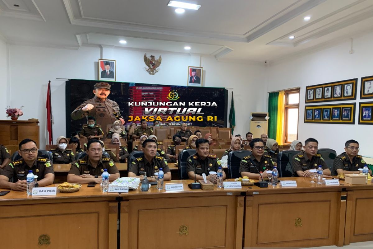 Kunjungan Kerja Jaksa Agung ke Kejaksaan Kota Malang, Begini Pesannya