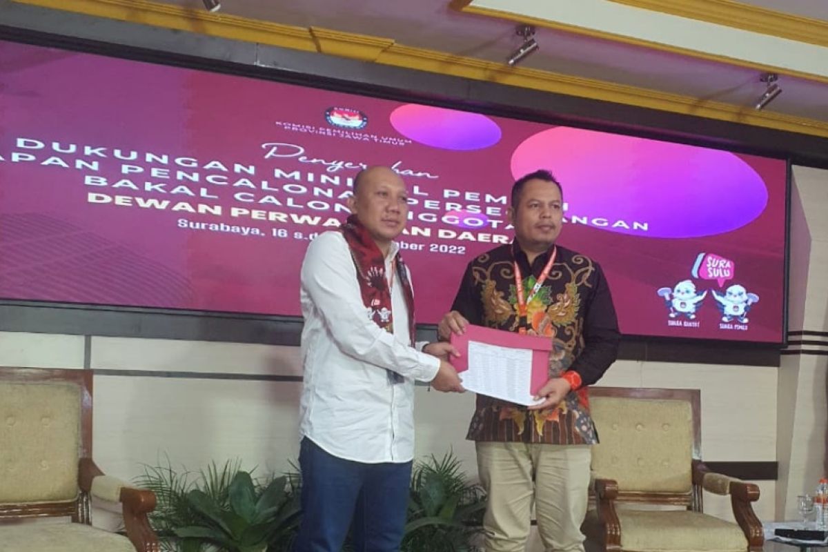 Pemilu 2024, Direktur Tim Pemenangan Wapres resmi daftar calon DPD RI dapil Jatim