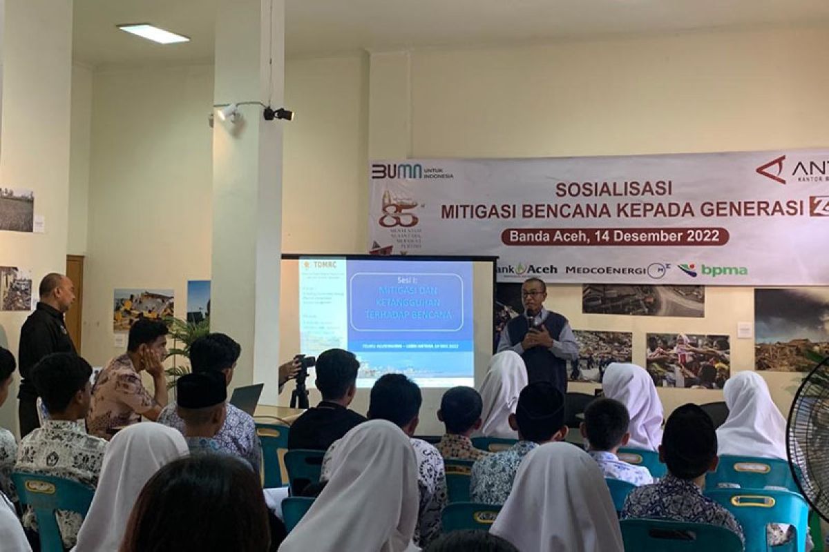 LKBN Antara sosialisasi mitigasi bencana kepada pelajar SMP