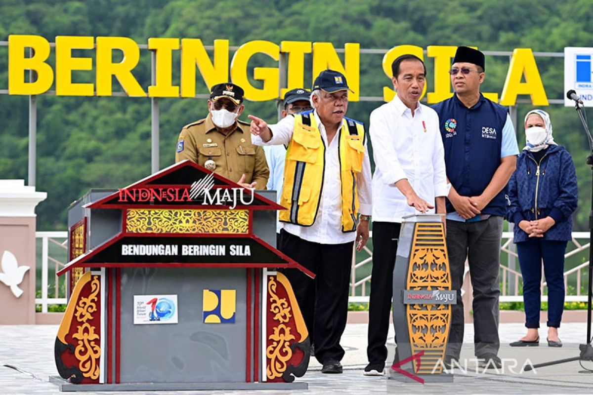 Presiden Jokowi resmikan Bendungan Beringin Sila di Sumbawa NTB