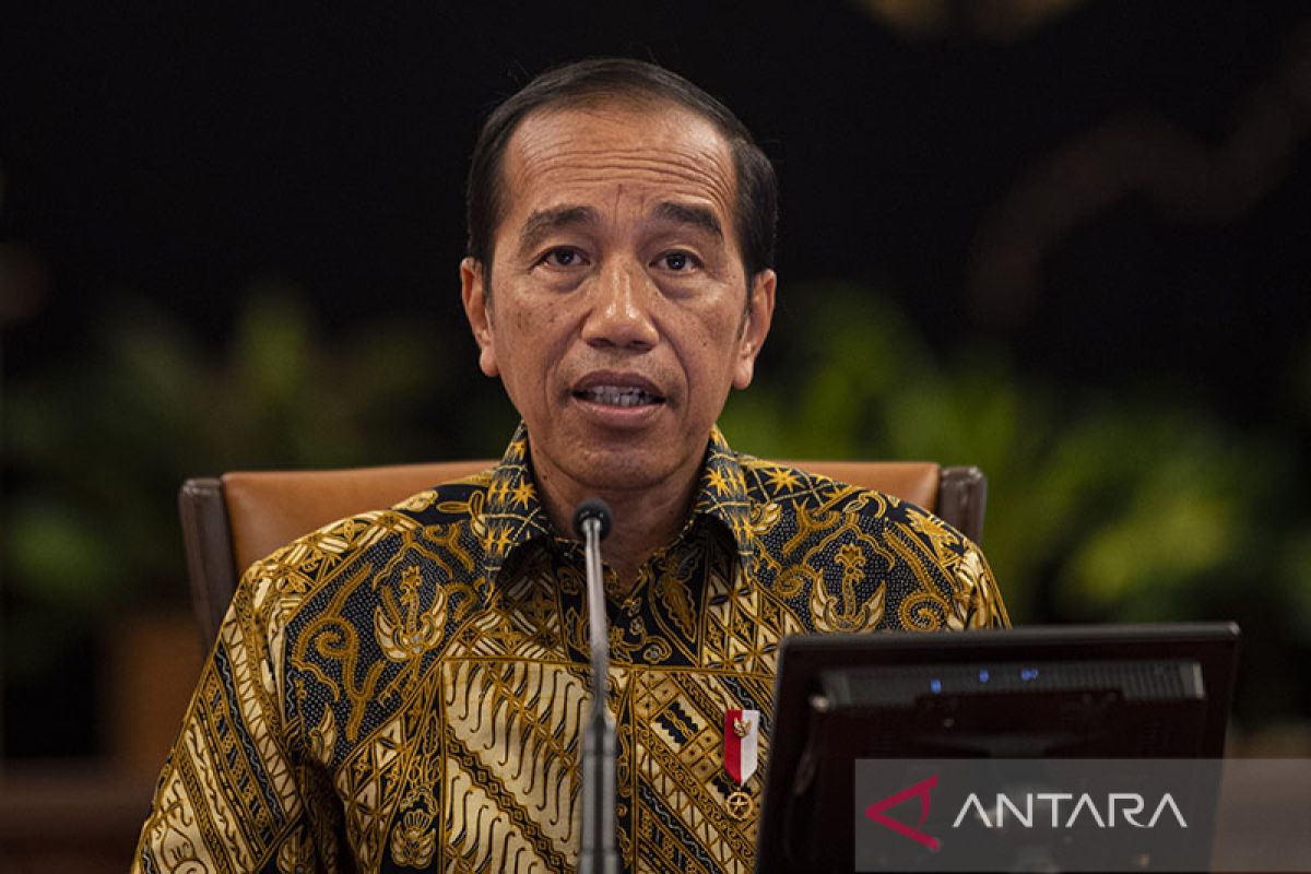 Presiden Joko Widodo tatap 2023 dengan tekad membawa Indonesia melangkah maju