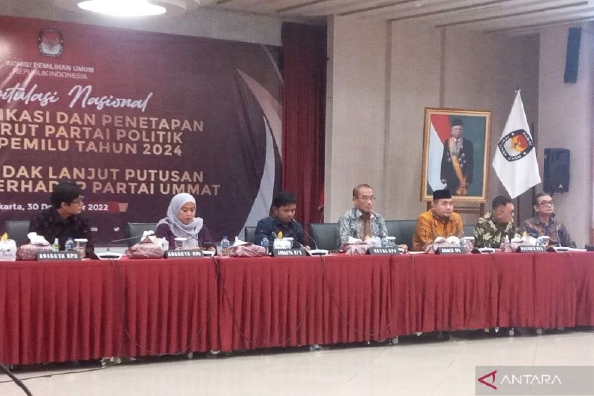 KPU RI tetapkan Partai Ummat sebagai peserta Pemilu 2024