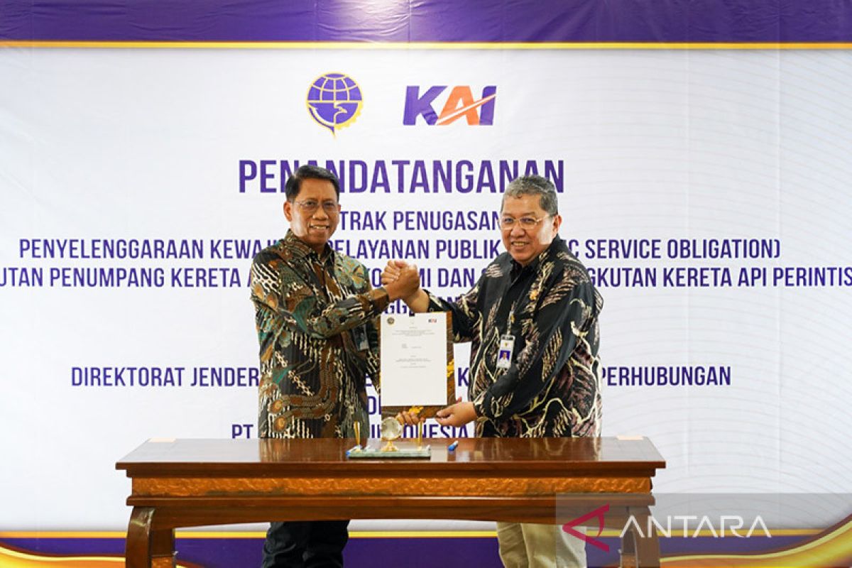 KAI teken kontrak PSO-Subsidi KA Perintis 2023 senilai Rp2,67 triliun