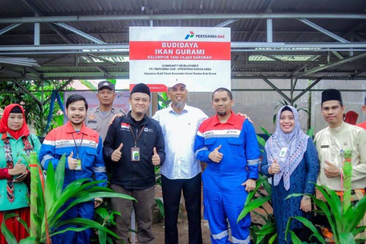 Pertagas ORA-IZI Provinsi  Riau kembangkan budidaya ikan gurami di Dumai