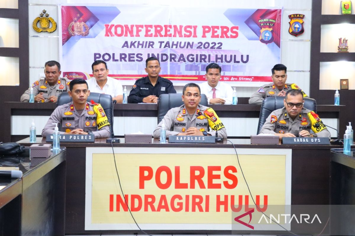 Polres Inhu paparkan hasil kerja selama satu tahun