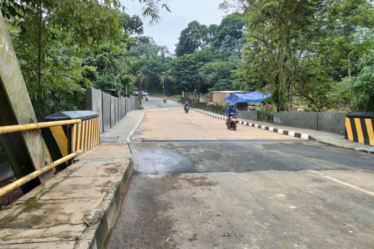 Jalan TB Falak Kota Bogor dibuka setelah perbaikan jembatan amblas