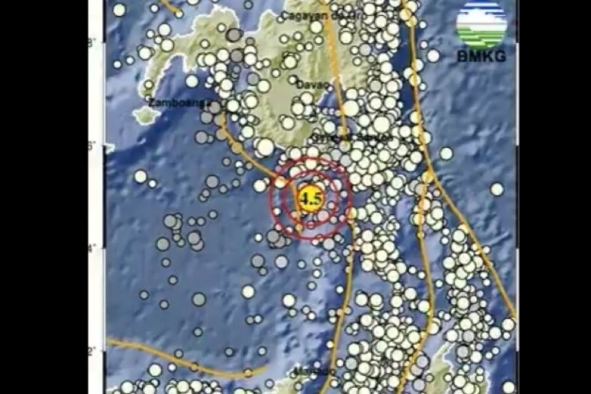 Gempa bumi magnitudo 4,5 guncang Tahuna Sulut jelang pergantian tahun