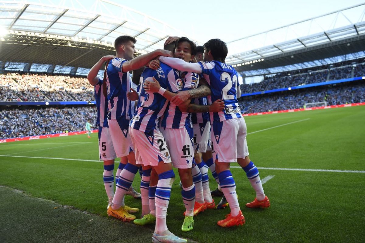 Liga Spanyol - Sociedad tutup tahun di tempat ketiga, Villarreal posisi ketujuh