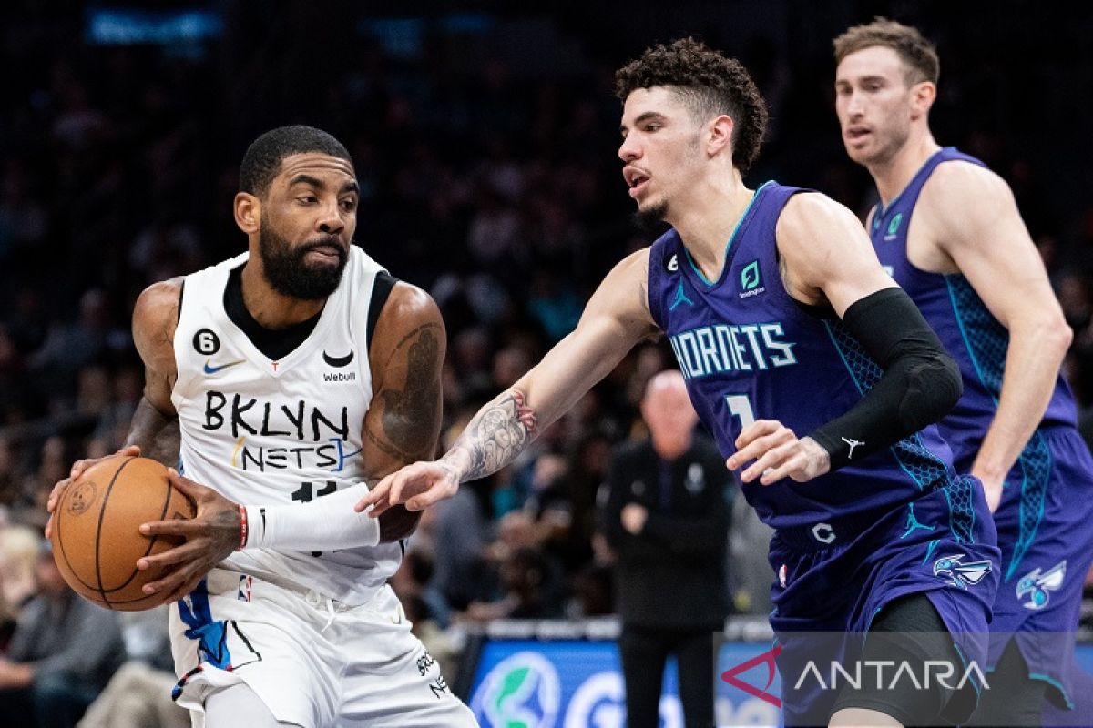 Nets lanjutkan tren positif lewat kemenangan meyakinkan atas Hornets