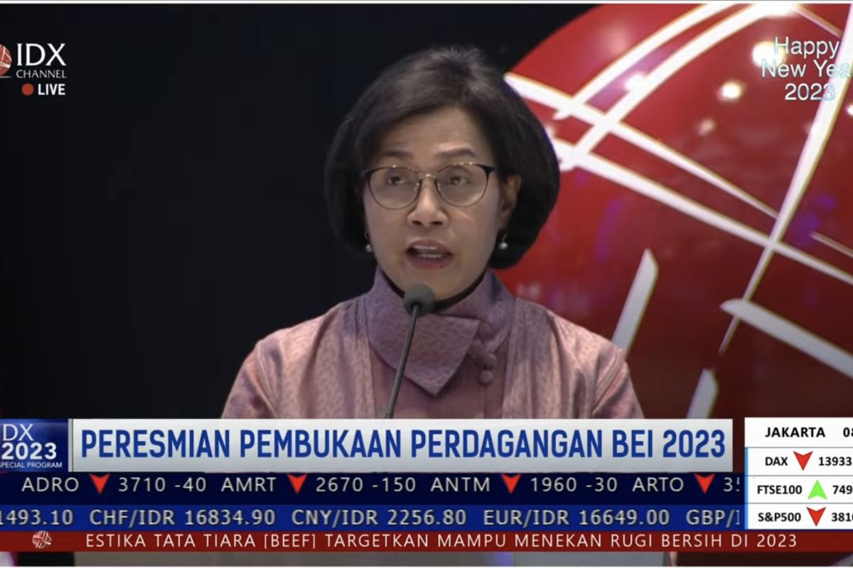 Sri Mulyani: Kinerja pasar modal Indonesia bekal bagus memasuki 2023