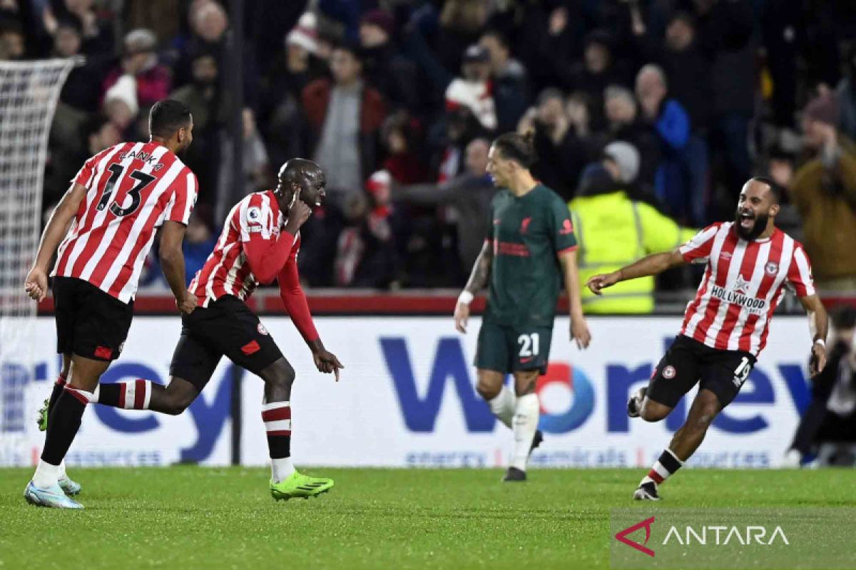 Liverpool kalah 1-3 di kandang Brentford