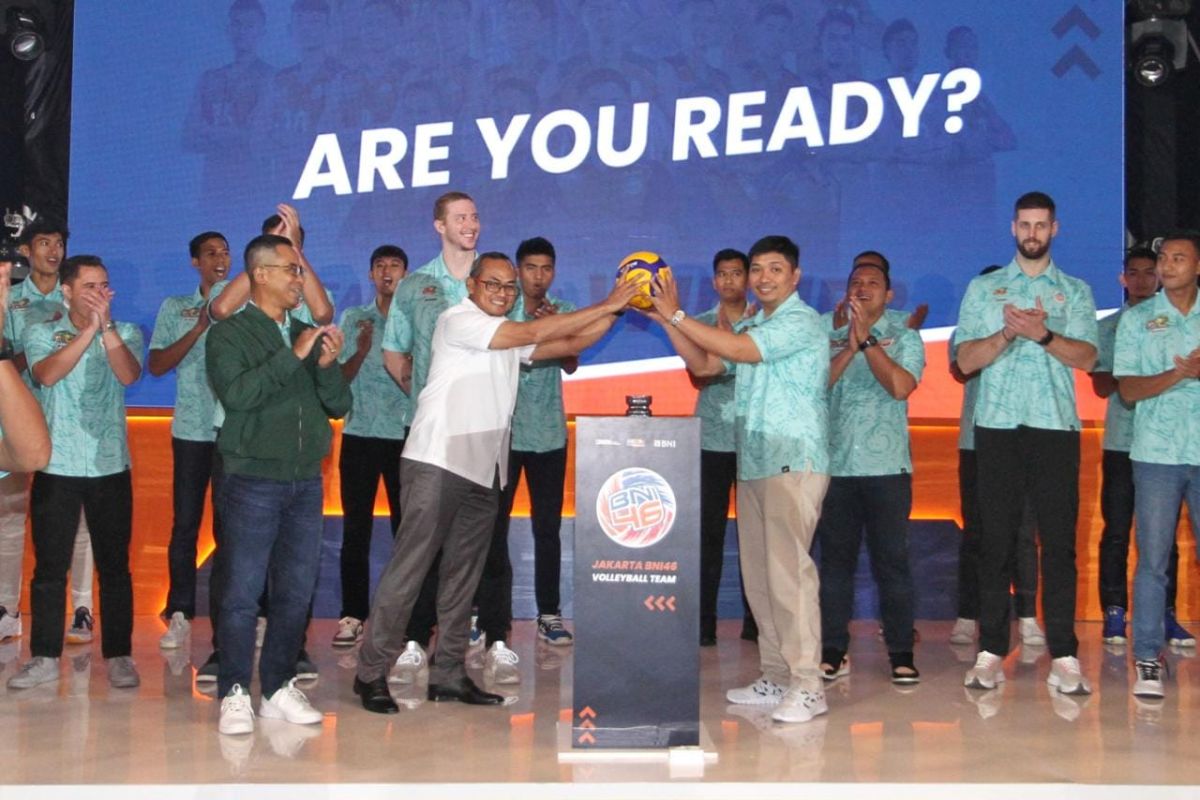 BNI luncurkan tim bola voli Jakarta BNI46 dukung kemajuan olahraga Indonesia