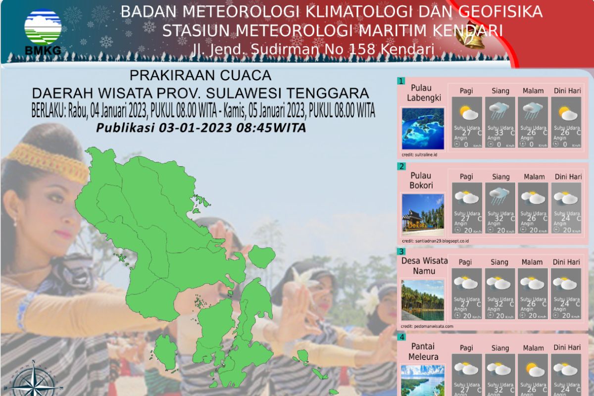 BMKG sebut potensi hujan sedang terjadi di wilayah Kepulauan Buton