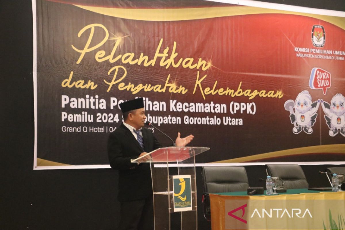 KPU Gorontalo Utara ingatkan anggota PPK hindari politik praktis