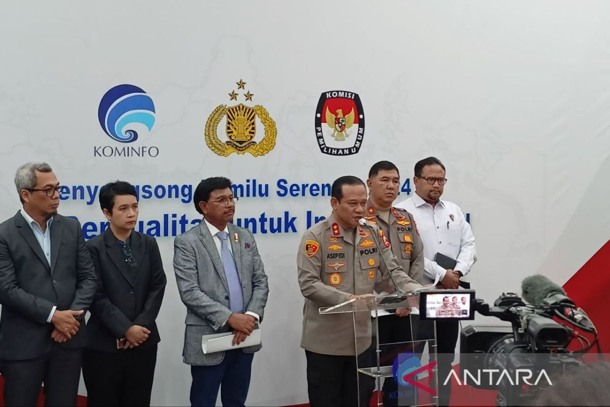 Kemenkominfo gandeng Polri jaga ruang digital aman jelang Pemilu 2024