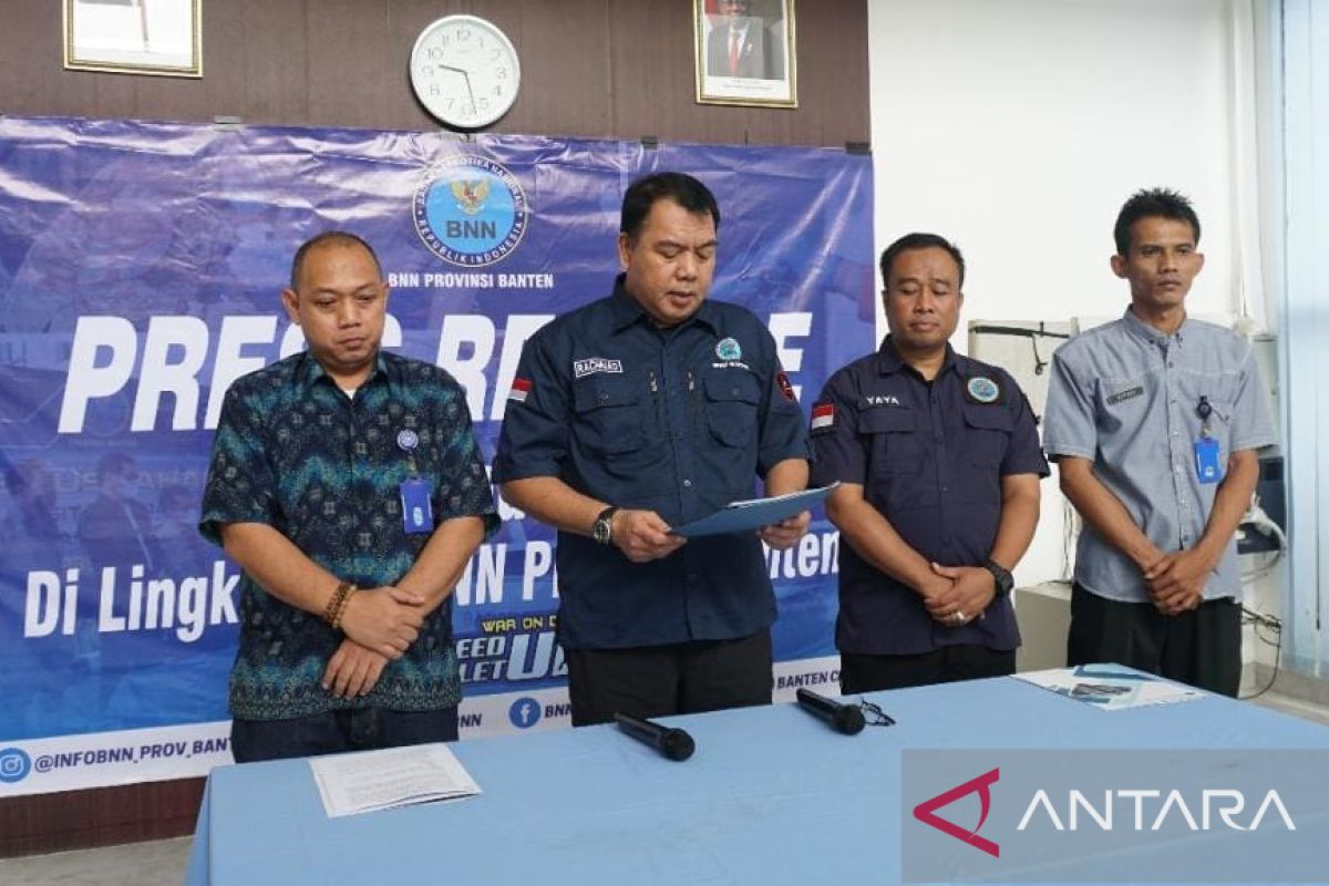 BNNP Banten ungkap puluhan kilogram kasus narkotika selama 2022