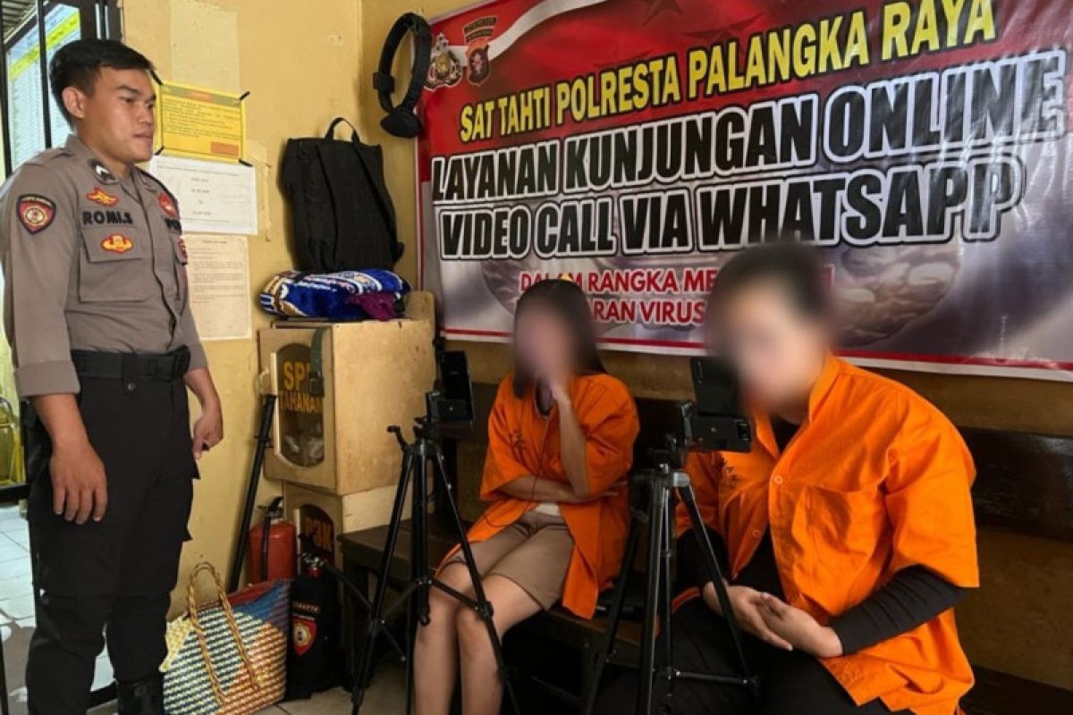 Polresta Palangka Raya sediakan layanan besuk daring bagi keluarga tahanan