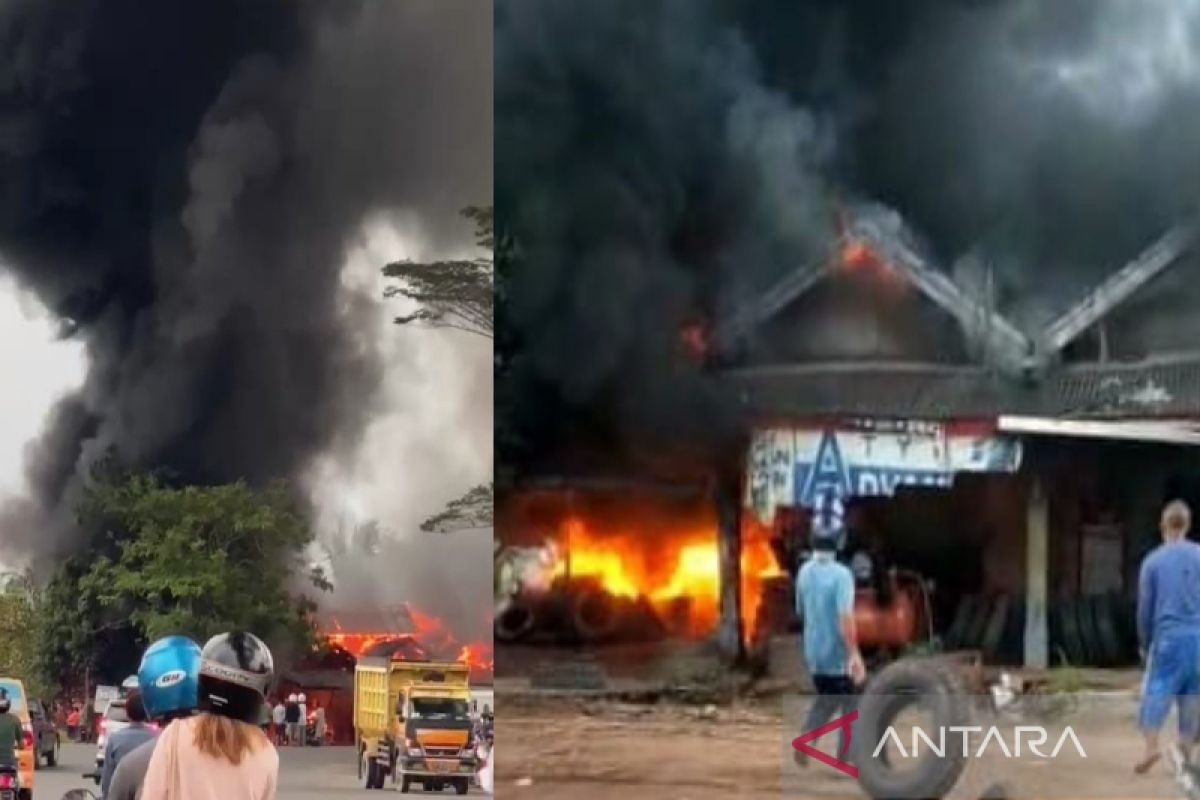 Kebakaran di Sampit hanguskan sebuah bengkel