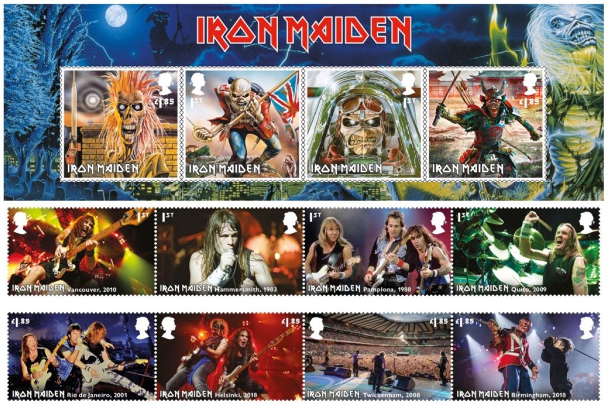 Royal Mail keluarkan prangko edisi Iron Maiden