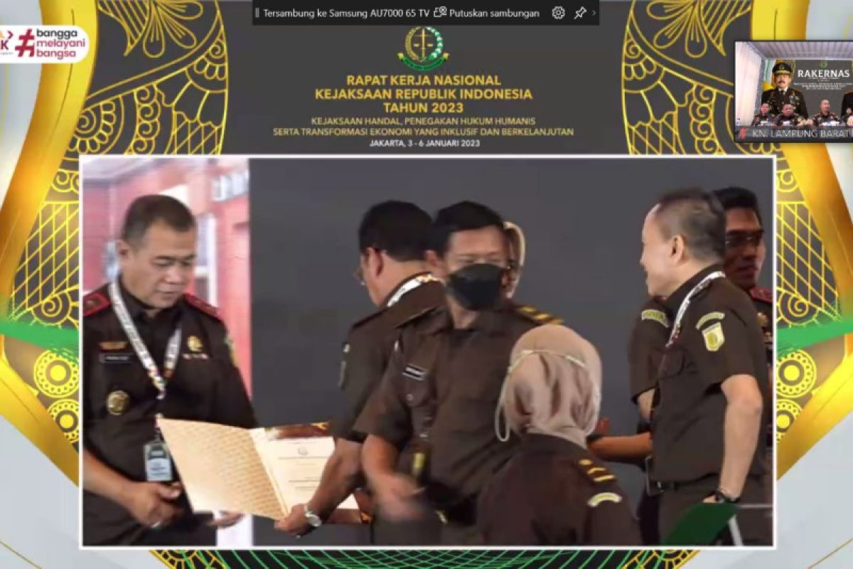 Kejati dan Kejari di Lampung raih penghargaan keadilan restoratif justice
