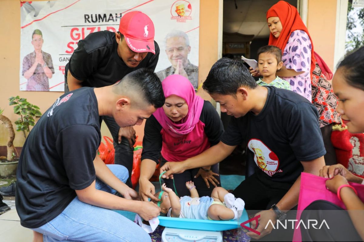 Relawan Milenial Pendukung Ganjar Tekan Angka Stunting di Lebak Lewat Rumah Gizi