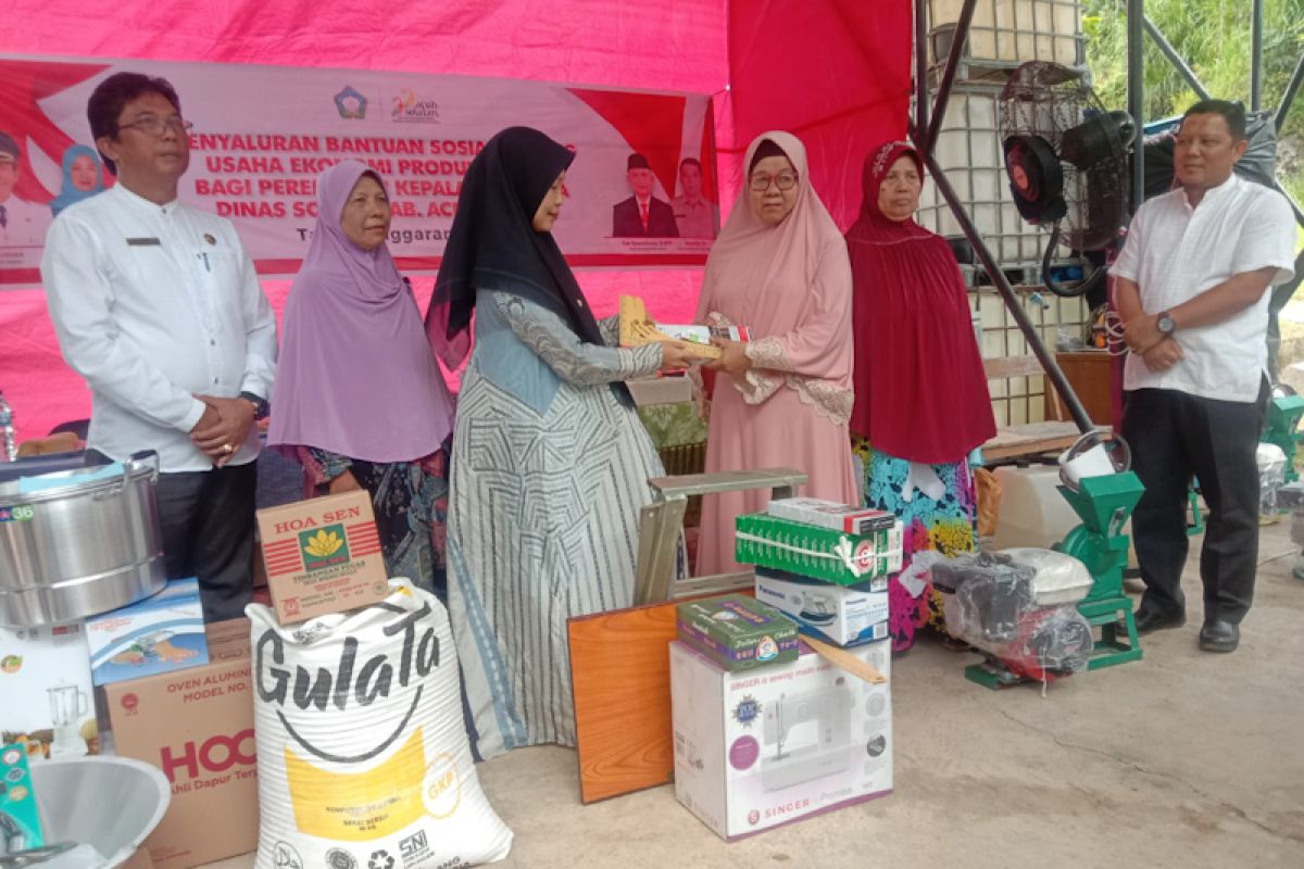 Pemkab Aceh Selatan bantu usaha ekonomi produktif puluhan perempuan kepala keluarga