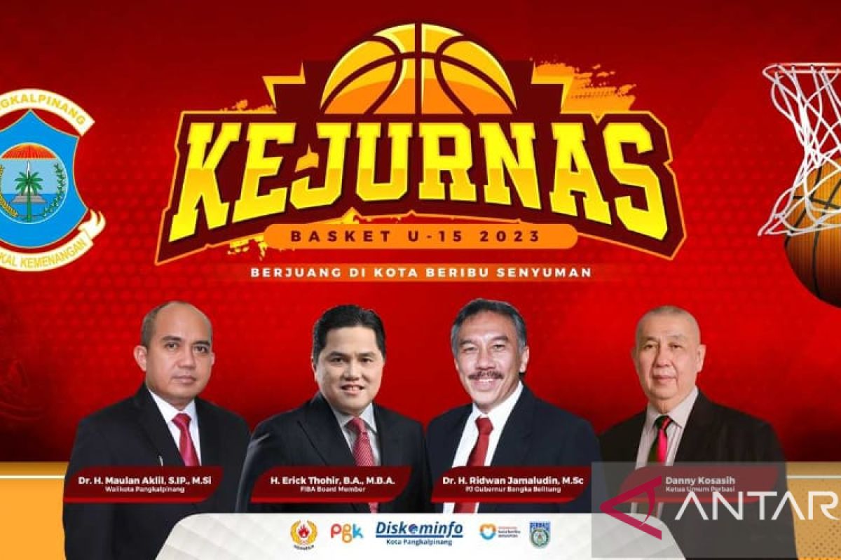 Pangkalpinang tuan rumah Kejurnas Bola Basket U15