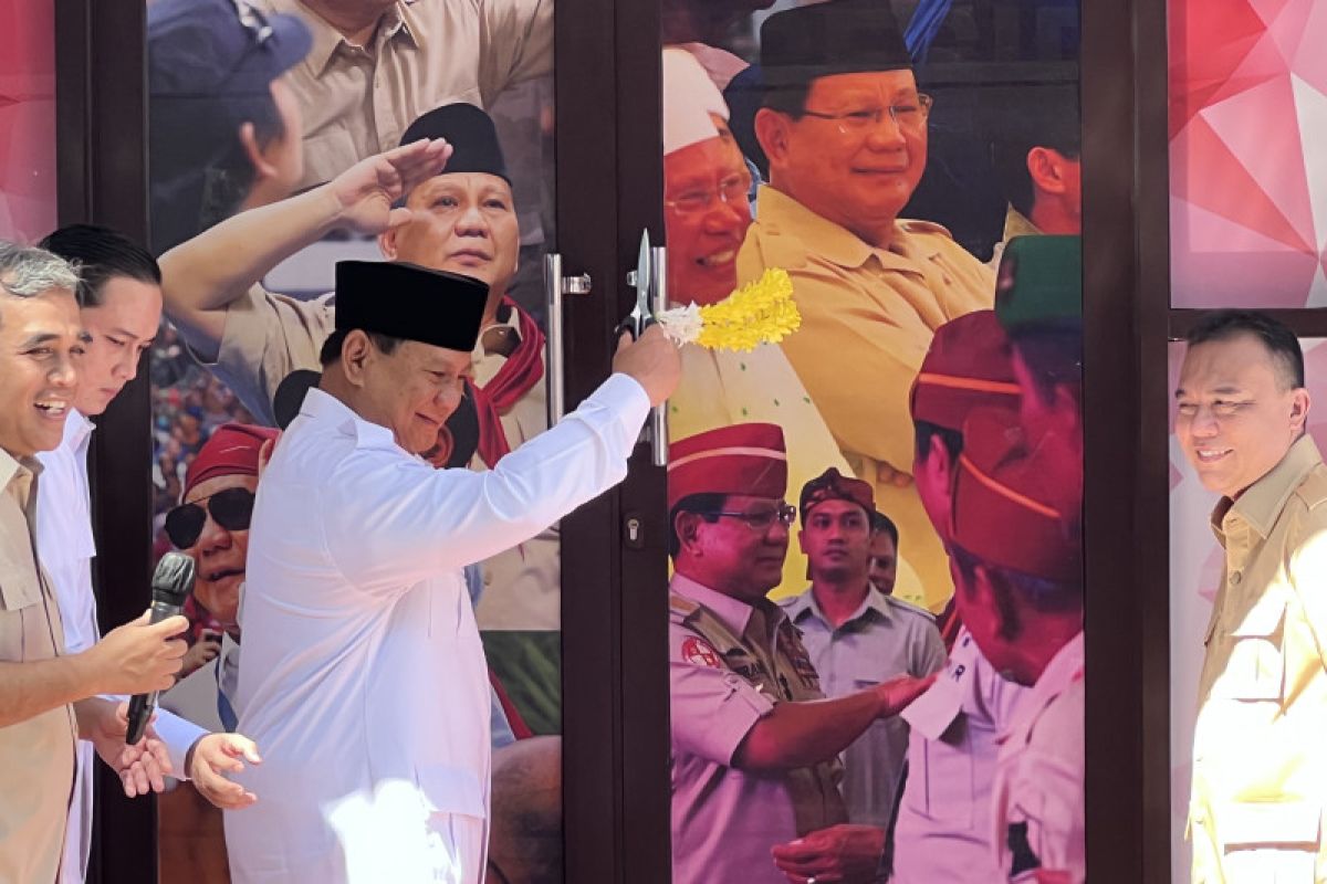 Kantor Badan Pemenangan Presiden Gerindra diresmikan Prabowo