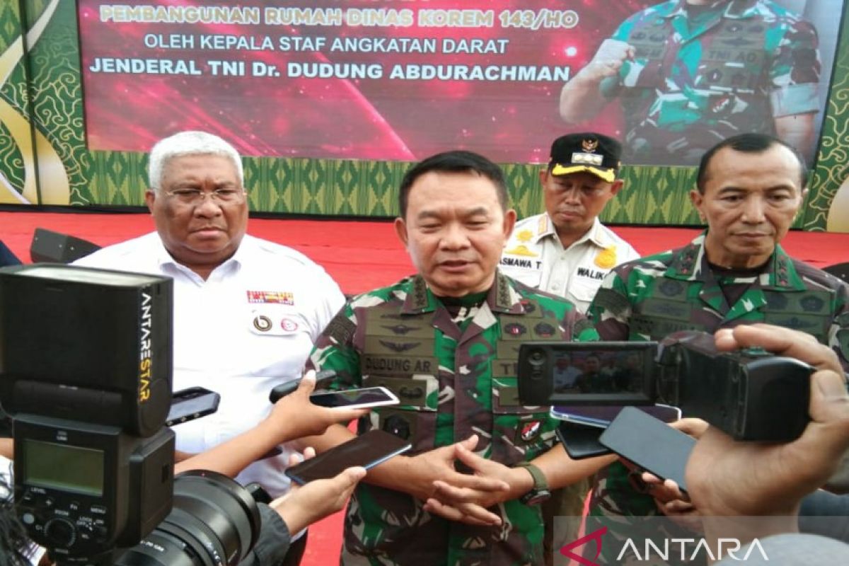 Kasad Jenderal Dudung bentuk subpanda di Sultra untuk permudah penerimaan TNI AD