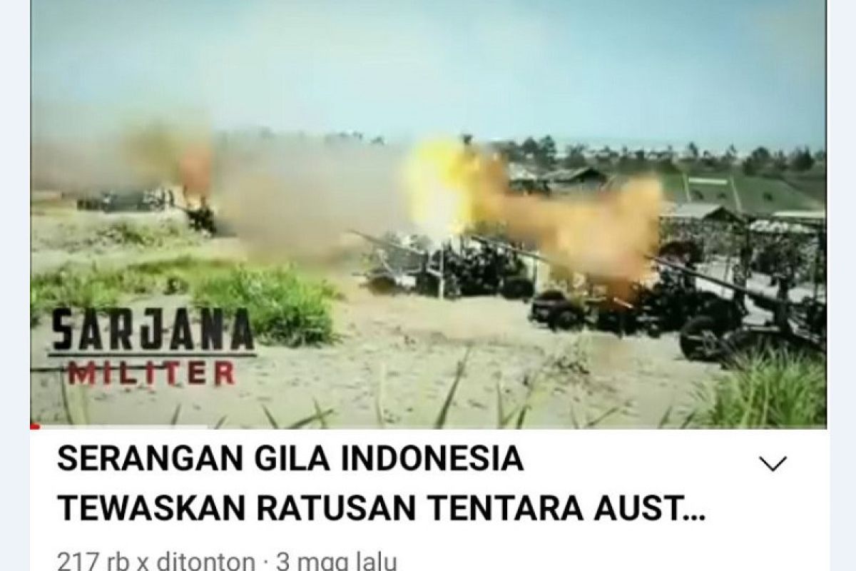 Hoaks! Serangan Indonesia di Pulau Pasir tewaskan ratusan tentara Australia