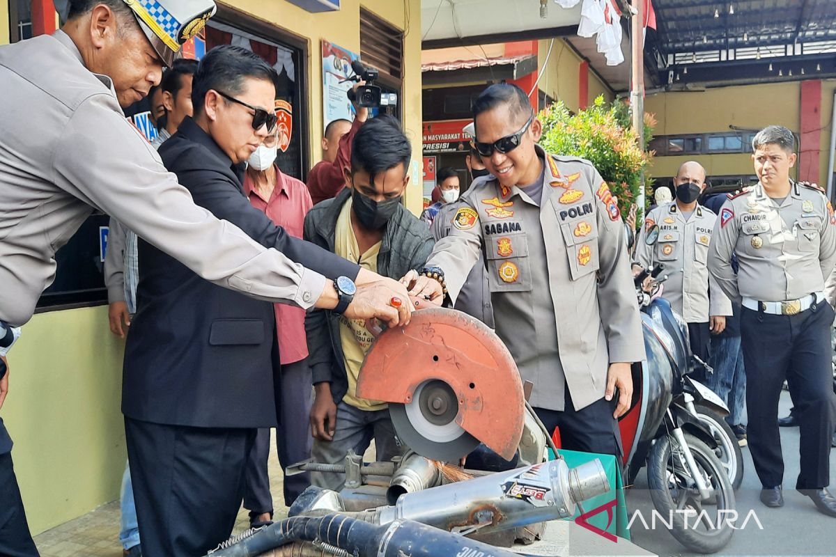 Kapolresta Banjarmasin perintahkan tahan motor balap liar dua bulan