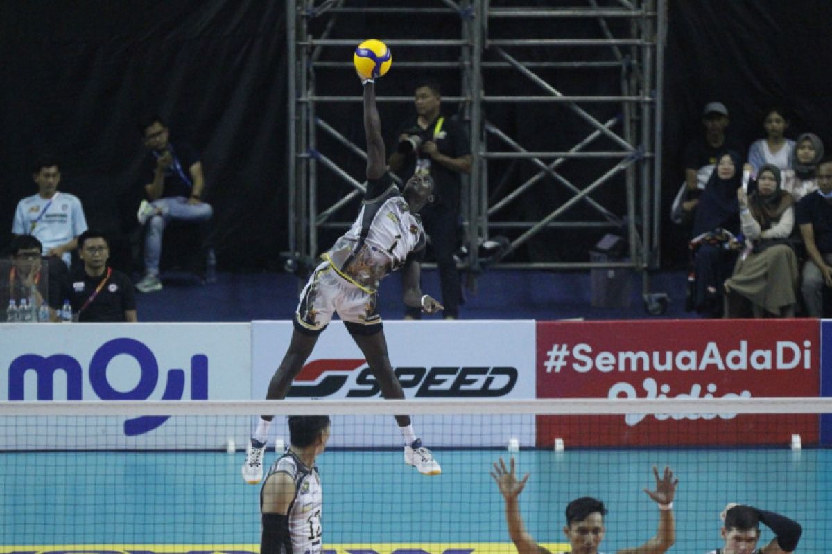 Proliga 2023 - Tim bola voli putra Samator kalahkan Pertamina 3-0