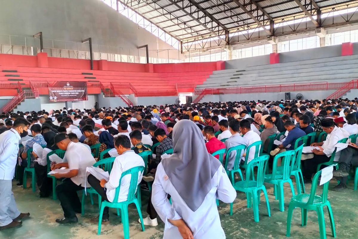 2.497 calon anggota PPS di Lampung Selatan menjalani tes tertulis
