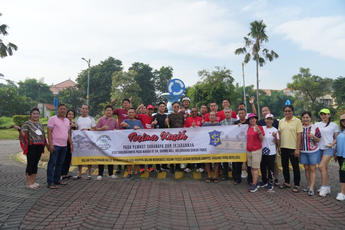 Pemkot Surabaya bantu serahkan fasum warga Darmo Hill dari pengembang