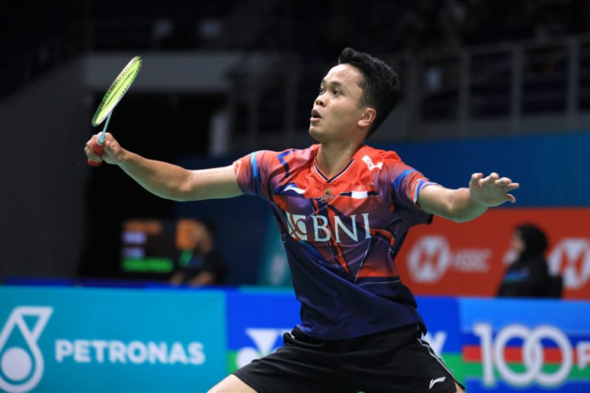 Ginting satu-satunya tunggal putra menuju perempat final Malaysia Open 2023