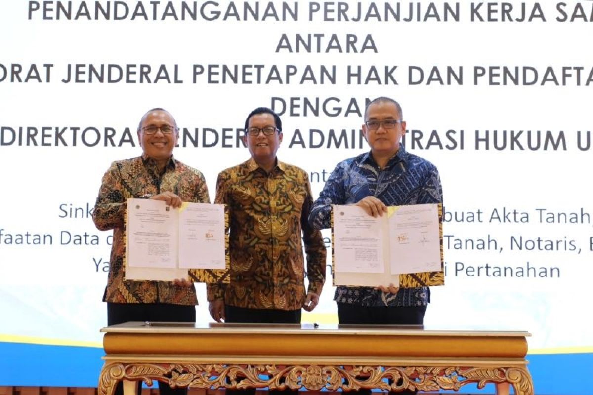 Kementerian ATR gandeng Kemenkumham optimalisasi peran Pejabat Pembuat Akta Tanah dan Notaris