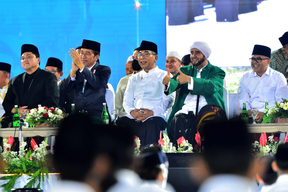 Festival Tradisi Islam Nusantara jadi momen pertemuan Jokowi dan Habib Syech
