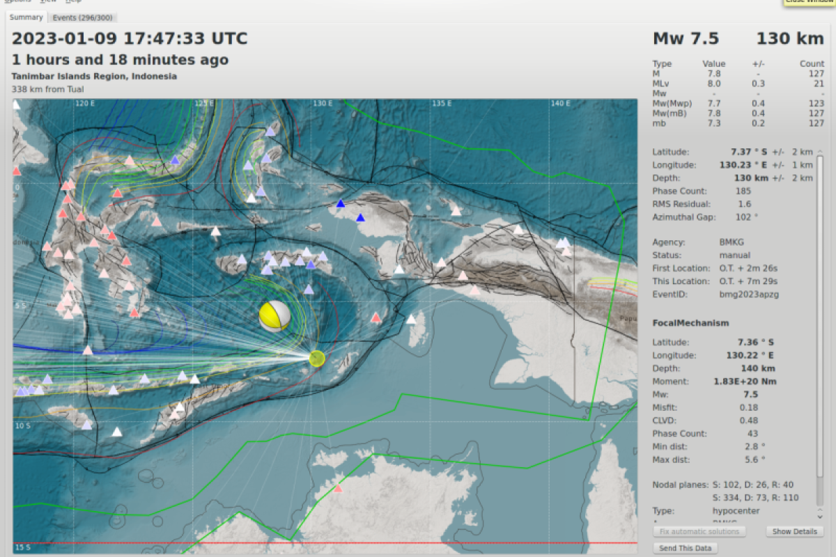 Hoaks! Gempa Indonesia terasa hingga 2.000 km