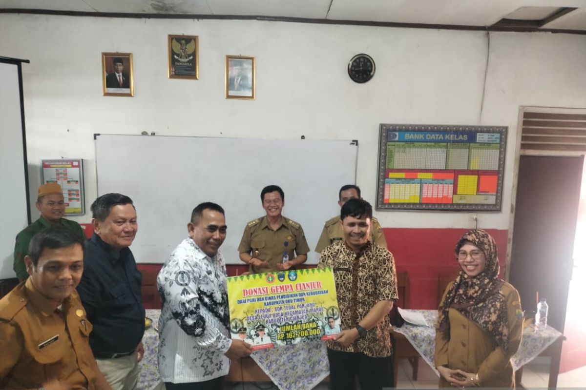 Pemkab OKU Timur bantu percepatan pemulihan pendidikan di Cianjur